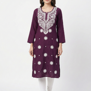 Lucknowi chikan kurti